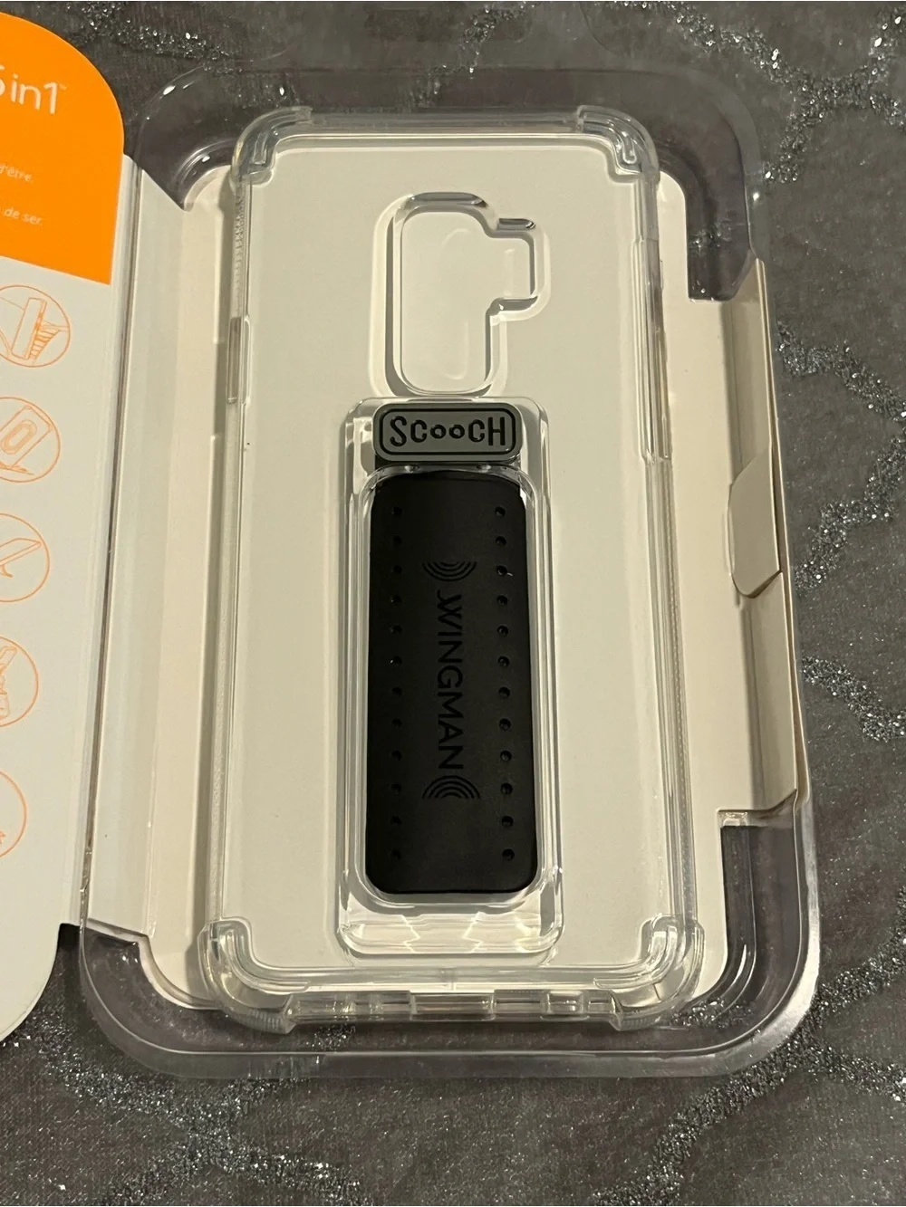 New Wingman 5-in-1 Phone Grip & Stand for Samsung Galaxy S9+ - Black
